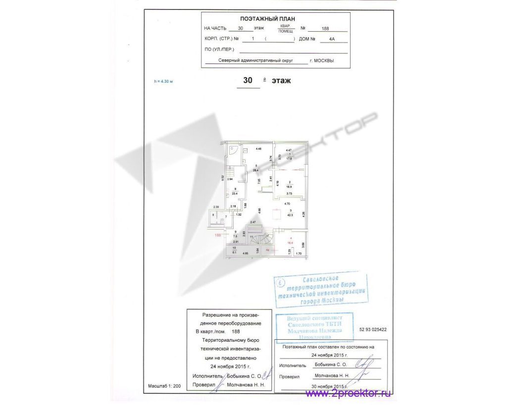 Неузаконенная перепланировка в БТИ