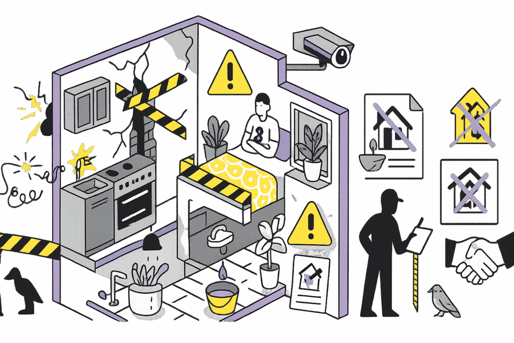 Красные линии в плане БТИ как последствие незаконной перепланировки